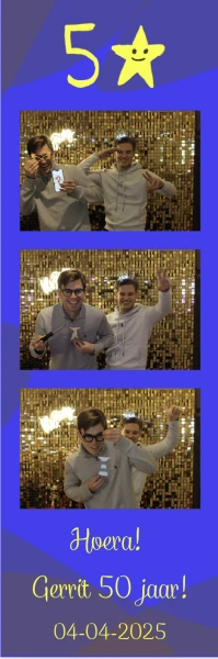 Fotostrip Hoera Gerrit 50 jaar